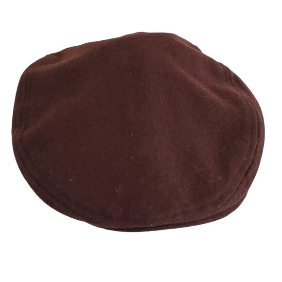 Chaps by Ralph Lauren Cabbie Newsboy Hat Men's Size S/M Brown 7 in Wool Blend - Picture 8 of 13